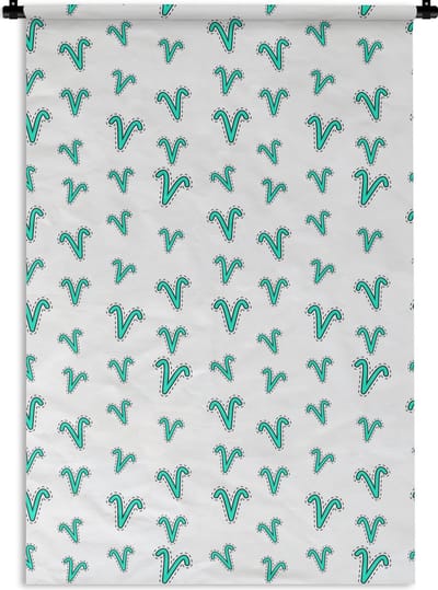 Wandkleed - Wanddoek - Ram - Zodiac - Design - 120x180 cm - Wandtapijt