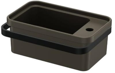 FugaFlow Eccelente Pietra Fonteinset - 45x27cm - 1 kraangat - keramiek - handdoekbeugel - mat caffé (bruin)