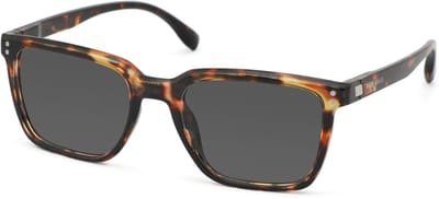 Vista Bonita CUBO XL – Zonneleesbril UV400 – Sterkte +0.50 – Kleur Hub Havanna – Unisex model - Breed montuur – Rechthoekige pasvorm – Flexveren - Inclusief etui en doekje