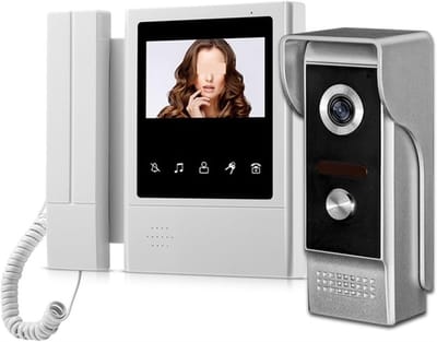 Video Deurtelefoon Systeem - Beveiligingscamera Deurbel - Veilig Thuis - IR Nachtzicht - 4.3 Inch Scherm