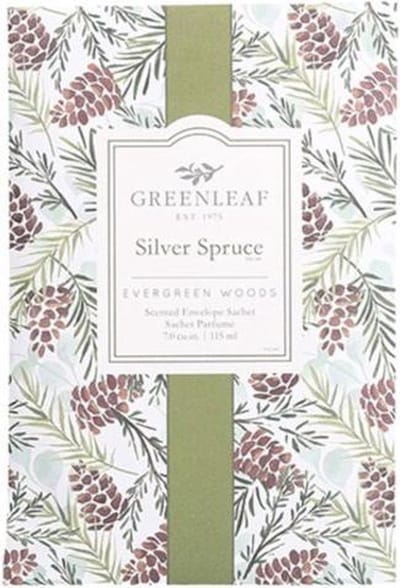 Greenleaf Geurzakje Silver Spruce 17 Cm Hout Groen