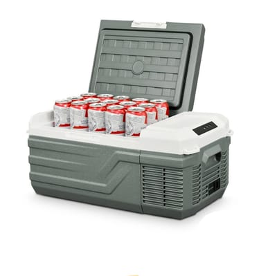 UrbanSelect Mini Koelkast - Auto Koelkast - 15L Inhoud - Koelen En Vriezen - 45° Anti-kantelbeveiliging - Snelle Koeling