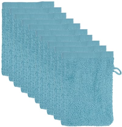 The One Towelling Washandjes - 15x21 cm - 10 stuks - Hotelkwaliteit - 500 g/m² - 100% Gekamd katoen - Petrol