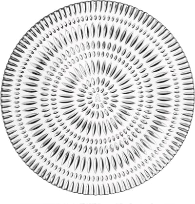 Nachtmann Ethno bord, set van 2, serveerbord, dessertbord, voorgerechtbord, kristalglas, Ø 23 cm, 106160