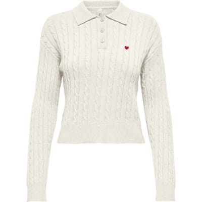 ONLY - ONLKATIA LS CABLE POLO CC KNT - Dames - Gebreide truien