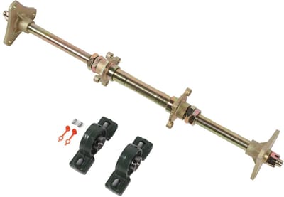 Allecto - Kart-achteras kit - Achteras set - Compleet voor skelter-ombouw - 24 inch - Doe-het-zelf karts - Ideaal voor zelfonderhoud - Inclusief