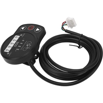 Compteur LED Vélo Électrique 36V 48V Vitesse Puissance Batterie Phare Interrupteur Panneau d'Affichage pour Contrôleur KT Joints Ordinaires black