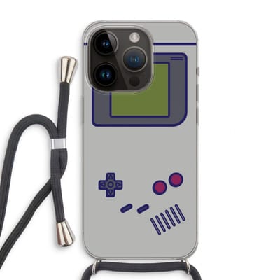 Case Company® - Hoesje met koord geschikt voor iPhone 14 Pro hoesje met Koord - Game On - Telefoonhoesje met Zwart Koord - Bescherming aan alle Kanten en Over de Schermrand