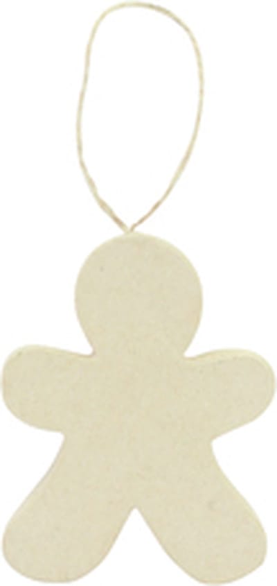 hanger kerstmis Gingerbread man Peperkoekmannetje kraft