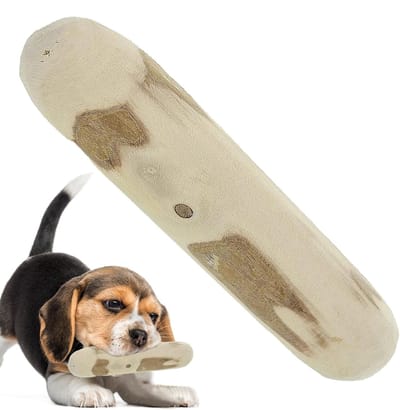 Houten Hondenspeelgoed - Kauwstaaf - Tanden Reinigen - Natuurlijk Koffiehout - 10 cm - Houtkleur