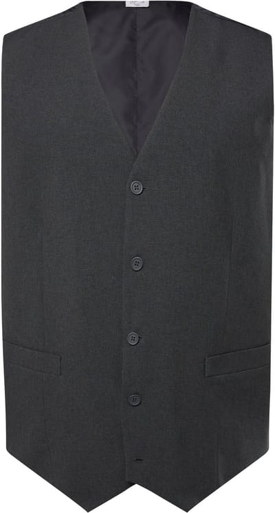 Men Plus - Heren - Vest mix & match Malaga - Grijs - Maat 54