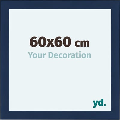 Your Decoration - Fotolijst 60x60 cm - MDF - Donkerblauw Geveegd - Como
