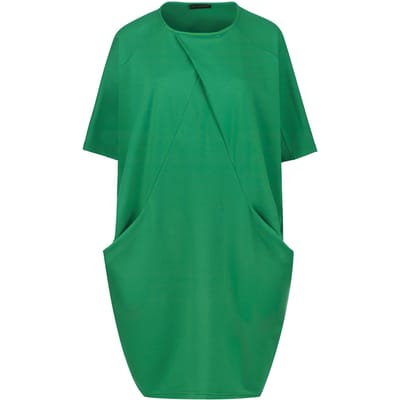 Groene Punto di Roma Batwing Jurk