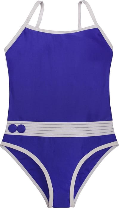 Badpak met 2 knoppen Violet blue 128-134