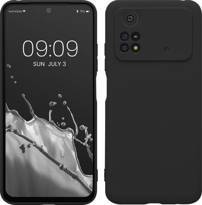 kwmobile telefoonhoesje geschikt voor Xiaomi Poco M4 Pro - Hoesje voor smartphone - Precisie camera uitsnede - In mat zwart
