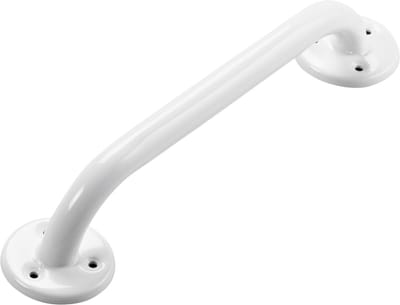 MultiMotion Wandbeugel wit metaal 30 cm. Handgreep / wandgreep voor badkamer / douche / toilet. Toiletbeugel / badgreep / douchegreep