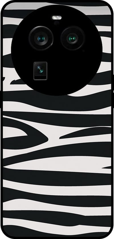 Smartphonica Telefoonhoesje Geschikt voor Oppo Find X6 Pro met zebra opdruk - TPU backcover case zebra design - Zwart Wit geschikt voor Oppo Find X6 Pro