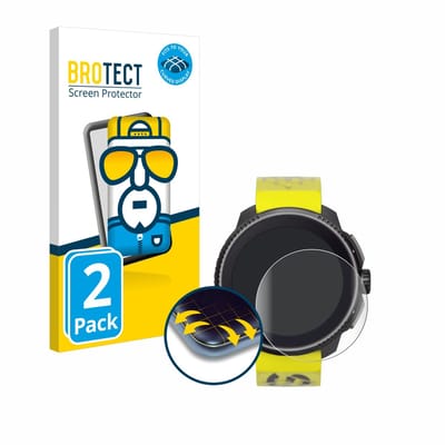 BROTECT - Screenprotector voor Suunto Race / 2 - Folie Beschermfolie transparant volledig dekking - 2 Stuks