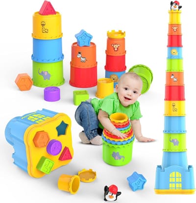 MKSS® Speelgoed 2 Jaar - Kinderspeelgoed Jongens - Educatief Speelgoed Meisjes - Bouw set