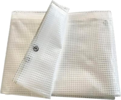 Afdekzeil transparant waterdicht 4x5m - Fotomagneet - Tuinzeil met oogjes - Broeikasfolie - Buiten en tuin - Tuinmeubelen - Camping - Afdekfolie transparent tarp