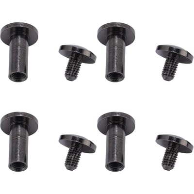 20 Set 8 X 10mm Bindklinknagels Boog Sleufschroefkop Zinklegering 8 X 5mm Bindschroeven voor DIY PU