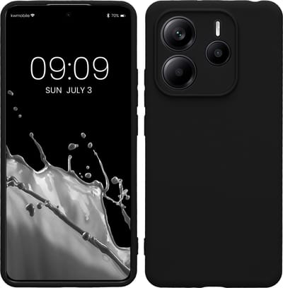 kwmobile telefoonhoesje geschikt voor Xiaomi Redmi Note 14 5G - Hoesje voor smartphone - Precisie camera uitsnede - In mat zwart