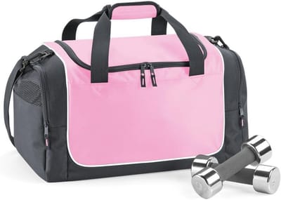 Compacte Sporttas Roze en Antraciet voor Sport en Fitness