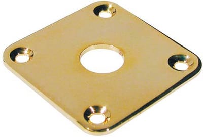 Boston JP-5-G Jackplaat - Goud, Vierkant, Duurzaam Metal