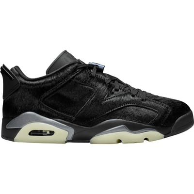 Lage Sneakers Nike Baskets air jordan 6 retro low blackout cuir