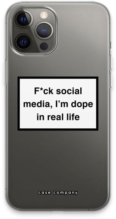 Case Company® - Hoesje geschikt voor iPhone 13 Pro Max hoesje - I'm dope - Soft Cover Telefoonhoesje - Bescherming aan alle Kanten en Schermrand