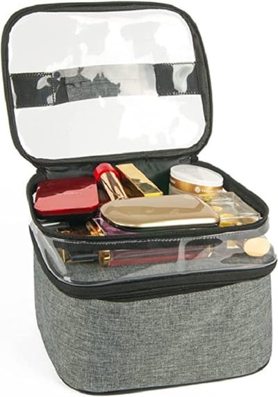 SiRac - Make Up Tasje - Opberg Etui / Cosmetica Organizer Reis Tas Case - Grijs