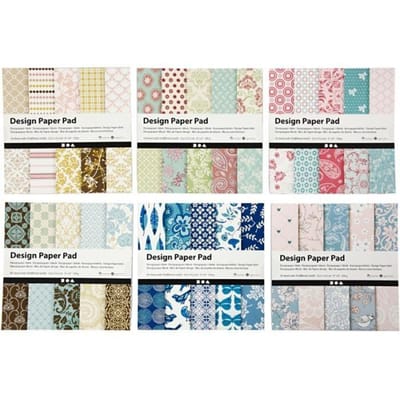 Design Papierblok – Creatief Papier Voor Knutselen – Scrapbook Papierblok – 15,2x15,2 cm 300 Vellen