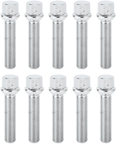Wielschroef M14 x 15 - Verlengde bouten - Wielmontage - Koolstofstaal constructie - 60 mm lengte - Zilverkleurig