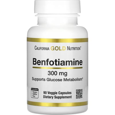 Benfotiamine, 300 mg, 90 gélules végétales