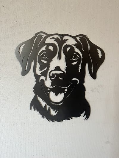 Metalen Hond - Beauceron - Wanddecoratie Cortenstaal