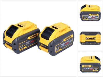 DeWalt 2x DCB 548 accu 18 V / 54 V max. 12 Ah / 12000 mAh Li-Ion XR FLEXVOLT - met laadindicator