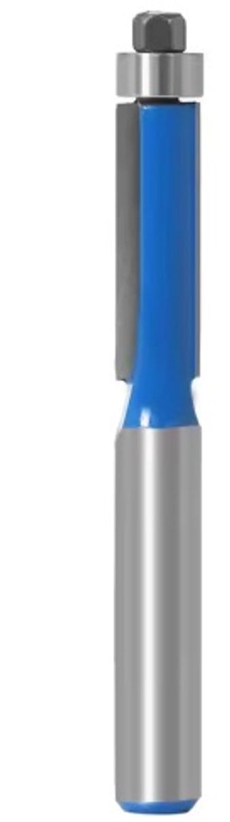 Hout Kantenfrees met Kopse Geleider - 8x25mm - Schacht 8mm, uitloopfrees met bovengeleider - kantfrees met bovenlager - router bit 8mm schacht