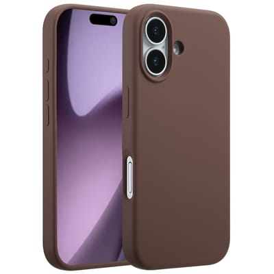 Accezz Hoesje - Geschikt voor Apple iPhone 17 - Liquid Silicone Backcover geschikt voor MagSafe - New Tea Brown