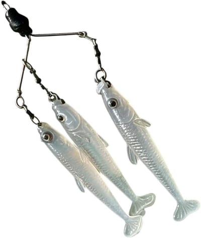 Bass Kunstaas,Veelzijdige Flexibele Swimbait,Swimbait Met T-| Voor Zoetwater Diepzee Zoutwater Forel Crappie Snoek Boot Branding Inshore Offshore Vijver Rivier
