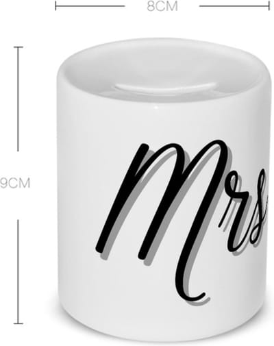 Akyol - mrs Spaarpot - Mister or miss - mevrouw - verjaardagscadeau - cadeau voor vrouwen - kado - 350 ML inhoud