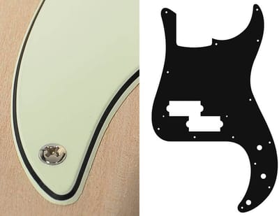 Boston PB-315-M pickguard, Puncher bass, standard, 3 ply, mint green