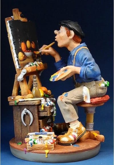 Profisti - beeld - kunstschilder - zeer - gedetailleerd