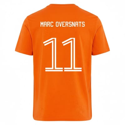 Oranje WK-EK T-shirt Marc Oversnats XS