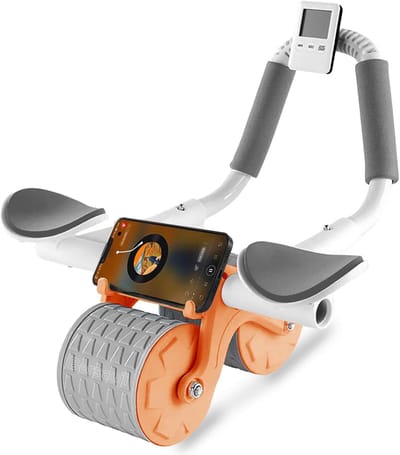 Automatische Rebound Buikspierroller met Kniemat en Timer voor Thuis Training