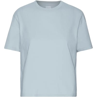 Dames-T-shirt Colorful Standard Organic Boxy powder blue