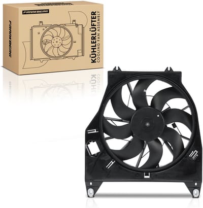 Frankberg 1x Motorradiateur Enkele ventilator