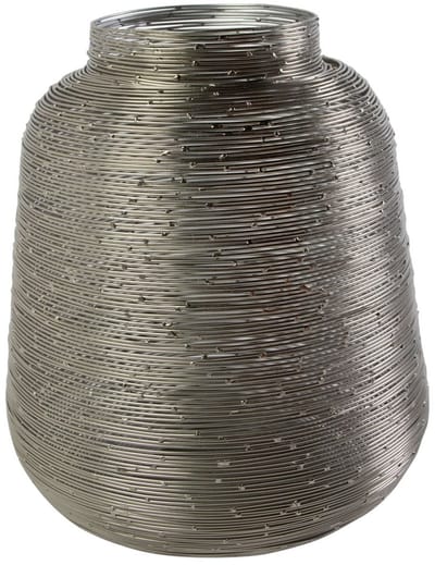 Lantaarn Ijzer kira zilver h20 d18cm