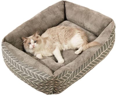 Daity Winterwarm hondenbed - Superzacht pluche kussen Geen montage nodig - Dikke kussens Geschikt voor kleine - middelgrote en grote honden en katten - Hondensofa - Comfortabel hondenhok - Extra groot hondenbed - Dik hondenbed - Maat S 50*40cm
