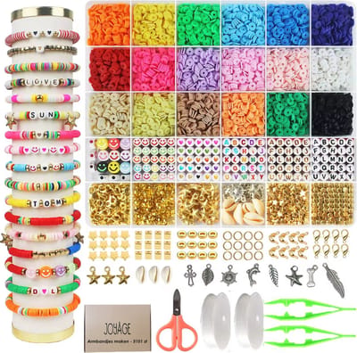 Joyage Armbandjes maken meisjes – 5101st kraaltjes & bedels - Knutselpakket meisjes speelgoed meisje 6 jaar 7 jaar 8 jaar 9 jaar Knutselen bracelet making kit Sieraden maken - Armbanden maken kinderen - Sinterklaas cadeau het grote speelgoedboek 2026