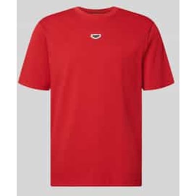 T-shirt met labeldetail